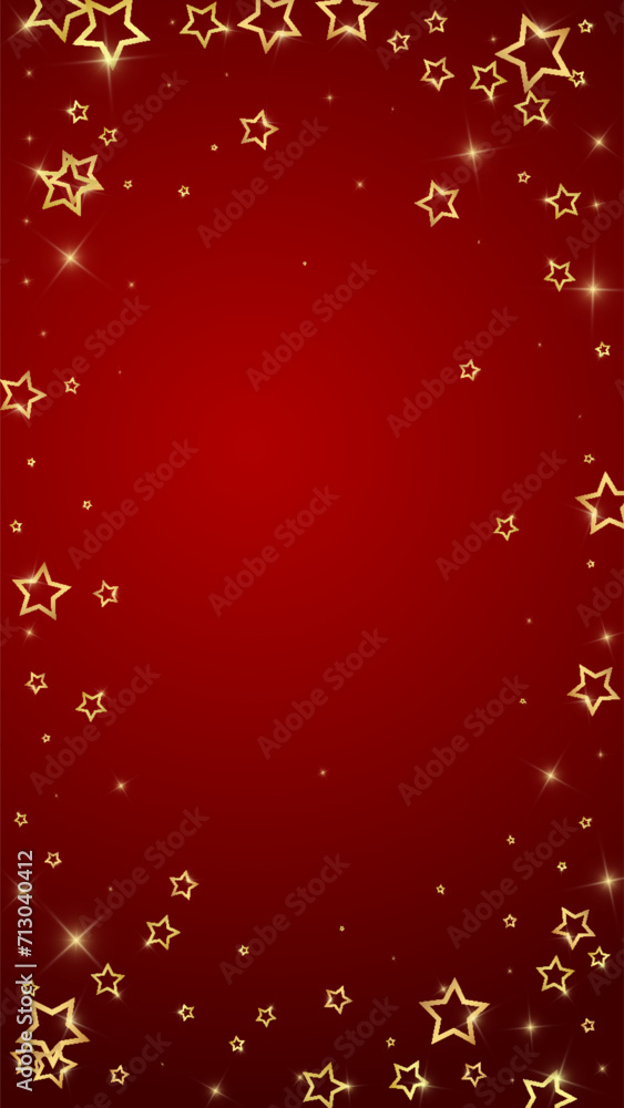 Gold sparkling star confetti. Gold sparkling star confetti.