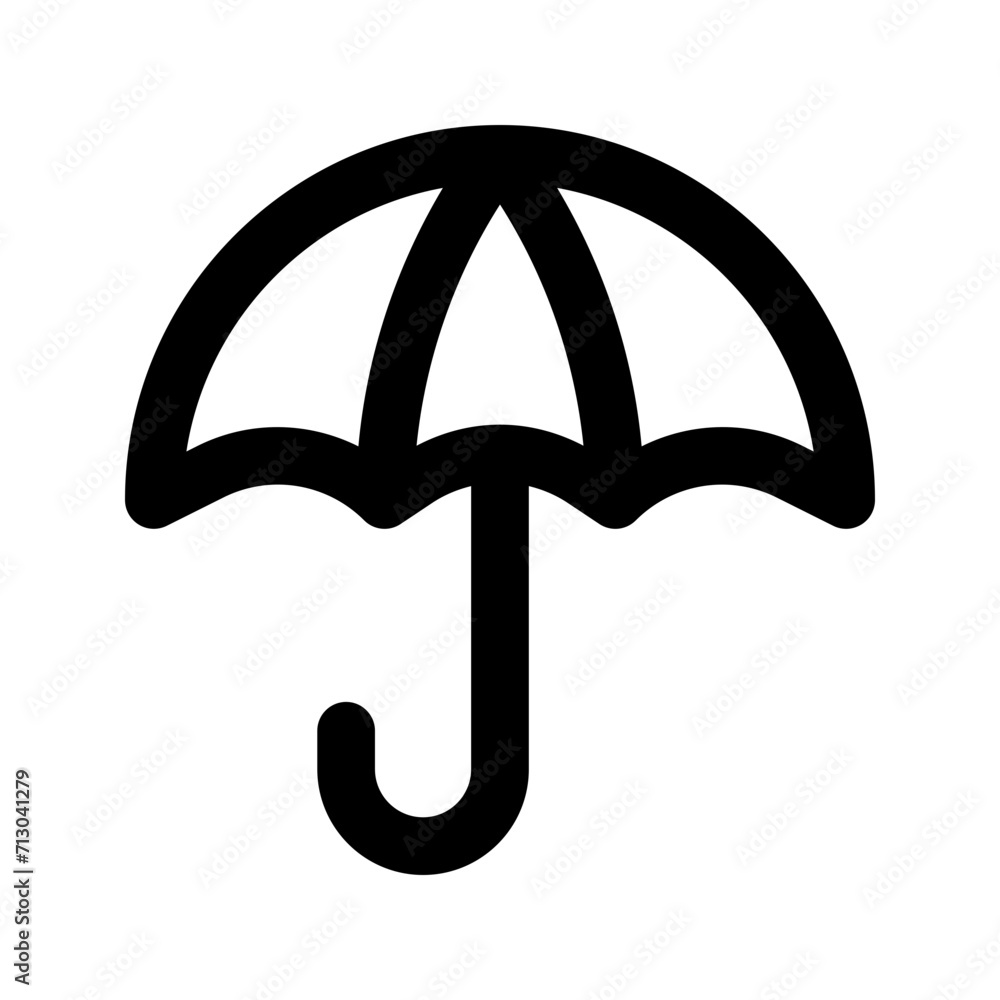 umbrella line icon