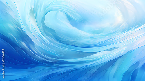 Blue water twister. Abstract background