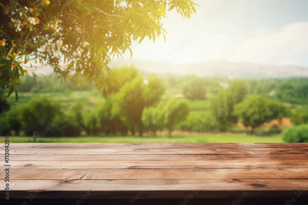Wooden table spring nature bokeh background, empty wood desk product display mockup with green park sunny blurry abstract garden backdrop landscape ads showcase presentation. Mock up, copy space. Wooden table spring nature bokeh background, empty wood desk product display mockup with green park sunny blurry abstract garden backdrop landscape ads showcase presentation. Mock up, copy space.