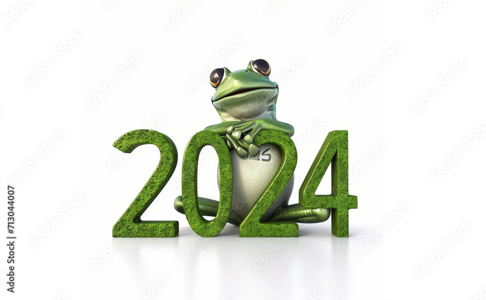 Leap day, one extra day, Leap year 29 February 2024 greeting card. Cute