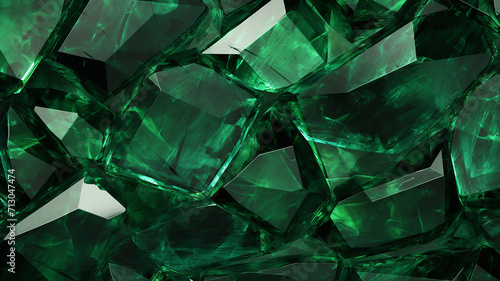 Green Diamonds Background. 3d rendering, 3d illustration.