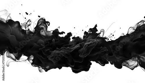 Explosion of Black Acrylic Ink photo
