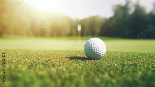 Serenity on the Fairway: Golf Ball in the Scene, Generative AI
