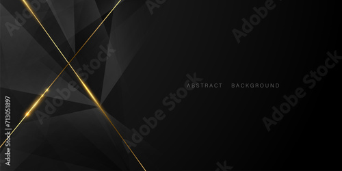 Abstract black background with elegant vector illustration.