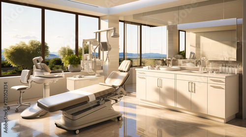 Modern Dental Office Interior with Professional Equipment, Health Care, and Clean Environment © Taslima