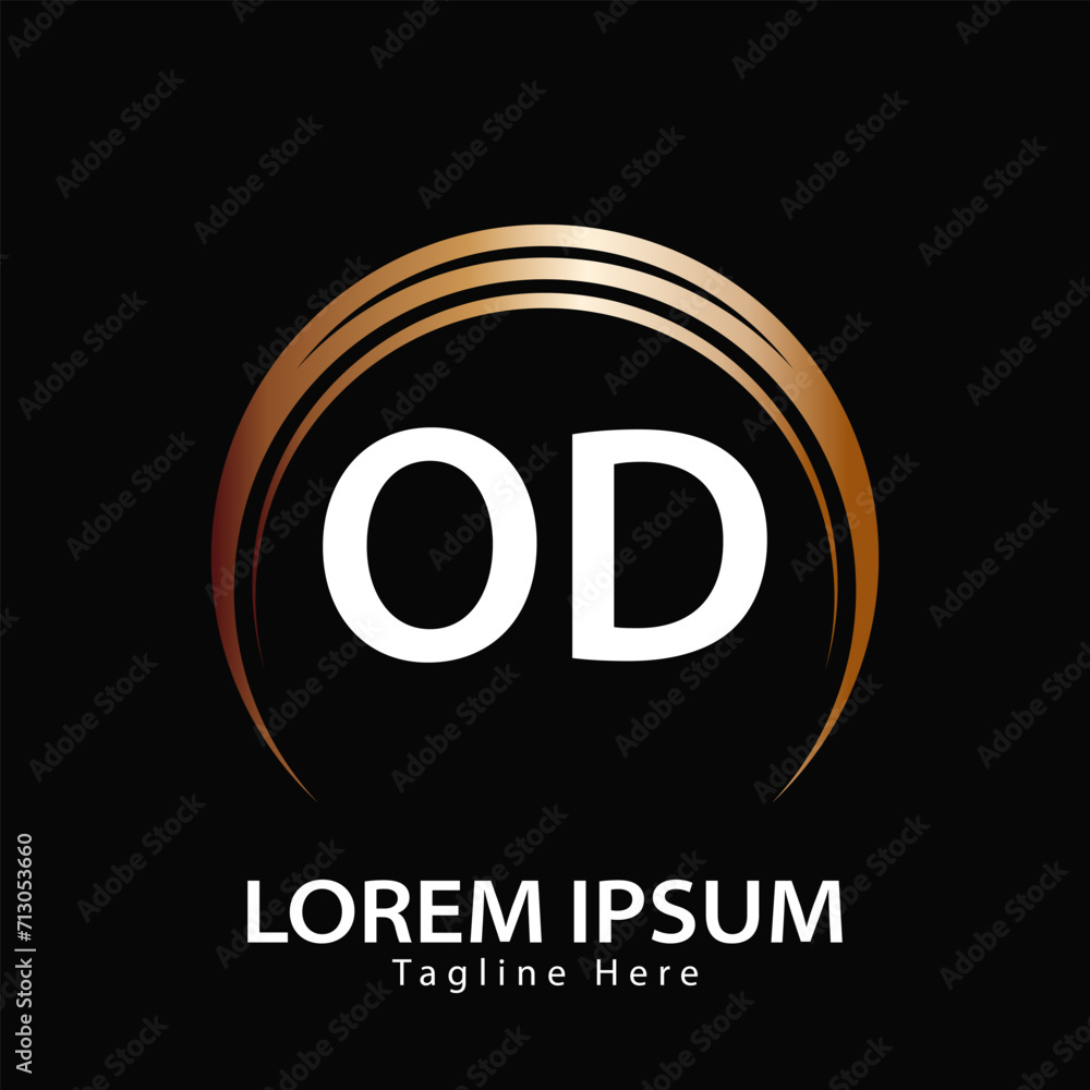 letter OD logo. OD logo design vector illustration for creative company ...