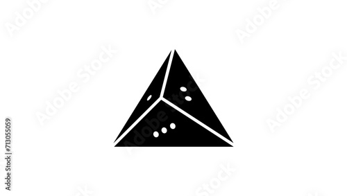 third party sign, black isolated silhouette