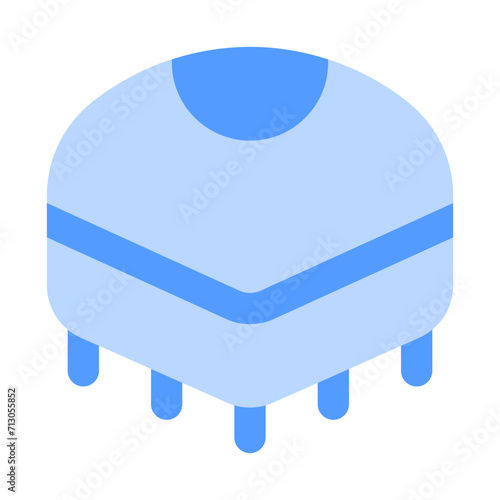 poncho duotone icon
