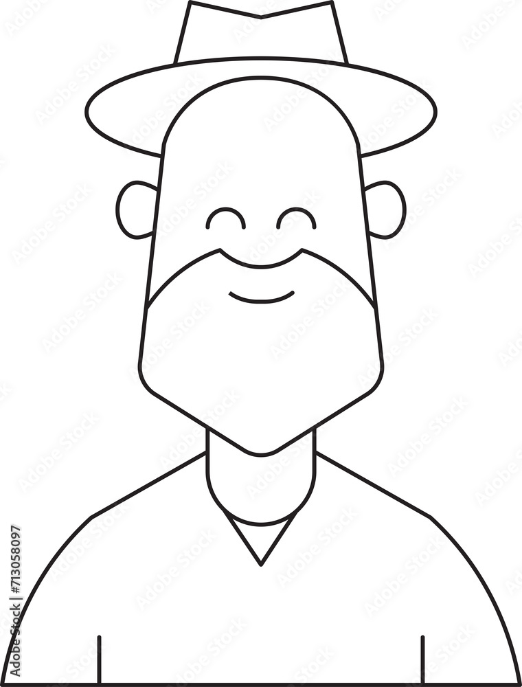 Beard Man Icon
