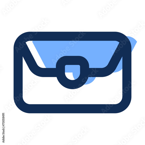 purse filled line icon