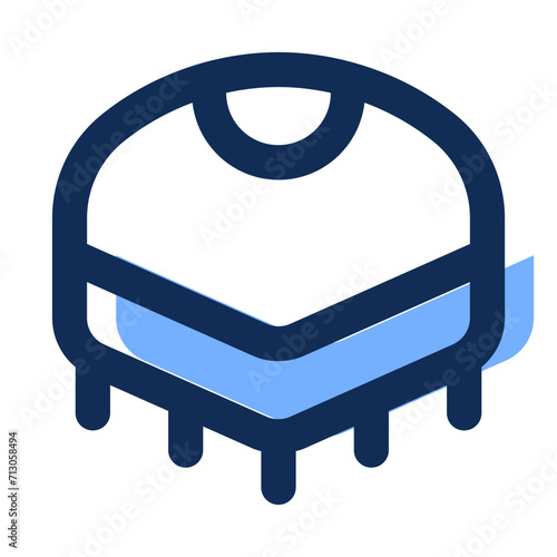 poncho filled line icon