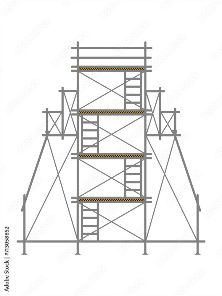 scaffold, isolated, background, construction, white scaffold, isolated, background, construction, white