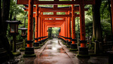 Fushimi Inari Shrine gate Shinto shrine in southern