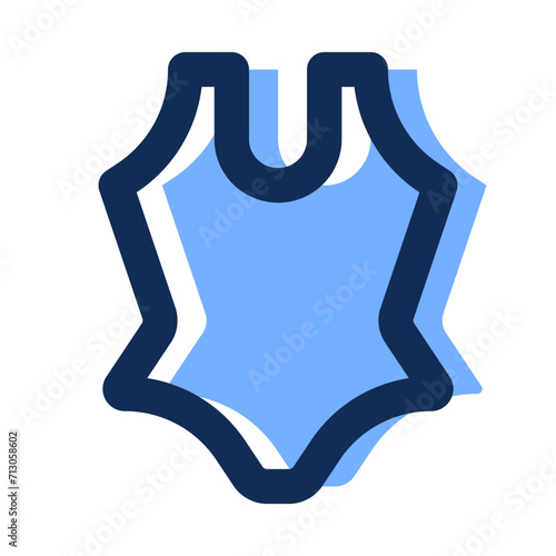swimsuit filled line icon