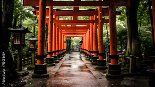 Fushimi Inari Shrine gate Shinto shrine in southern photo