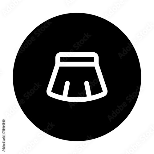 skirt line circular icon
