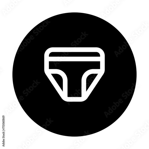 underwear line circular icon