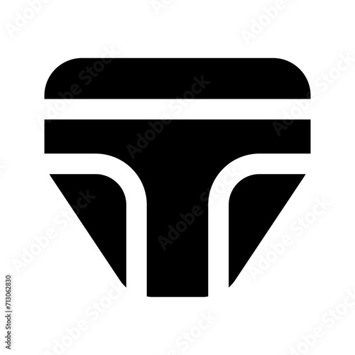 underwear glyph icon