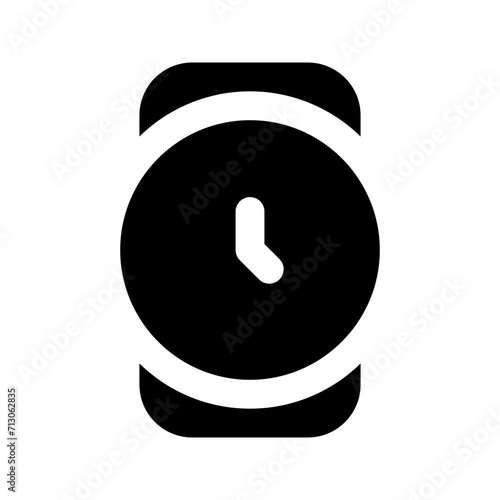 wristwatch glyph icon