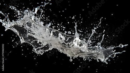 Super slow motion of splashing water