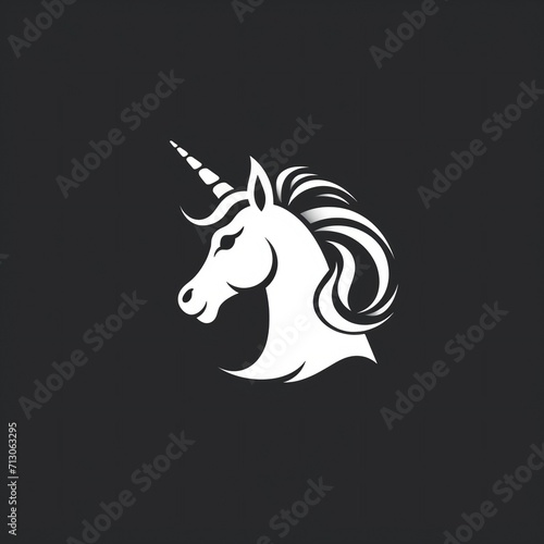 unicorn head logo