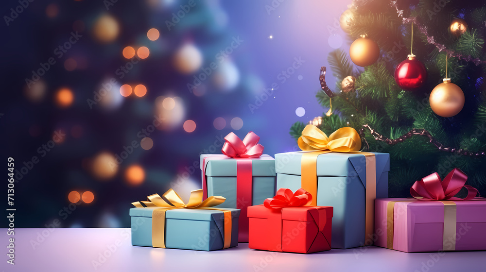 Gift box background with copy space for Christmas gifts, holidays or birthdays Gift box background with copy space for Christmas gifts, holidays or birthdays