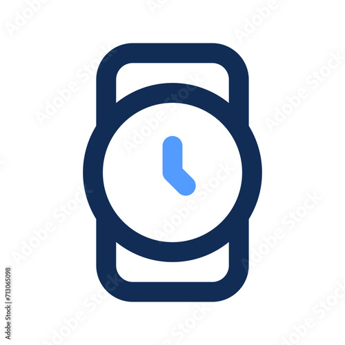 wristwatch outline color icon