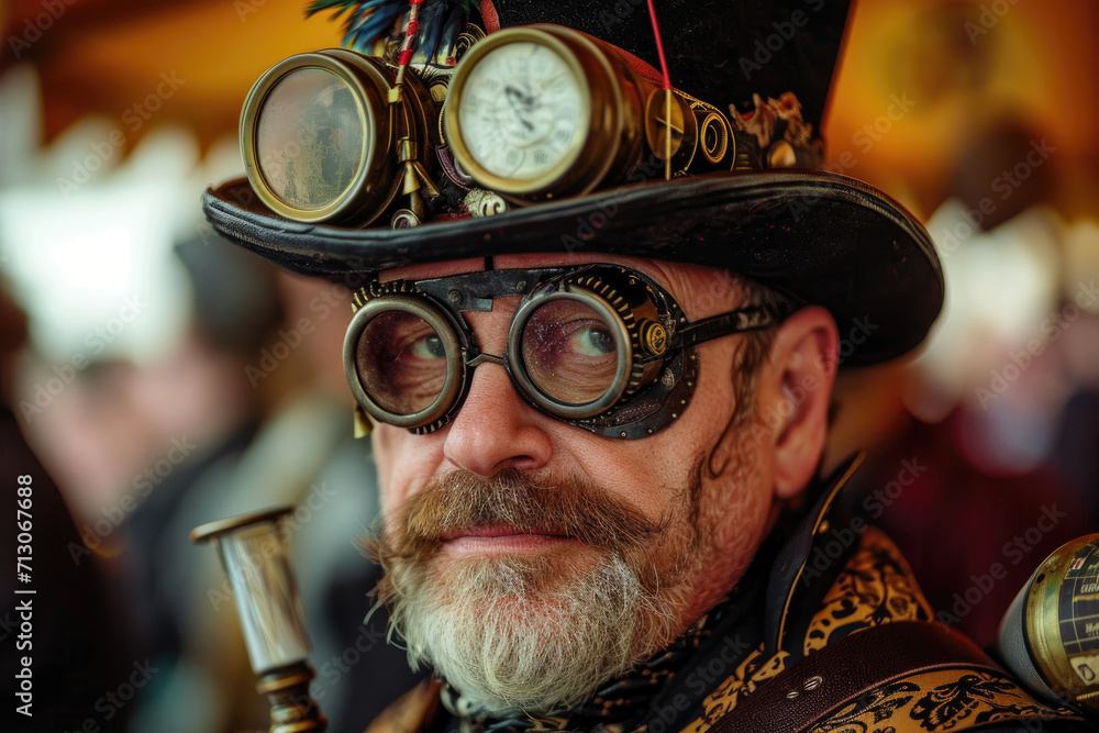 Steampunk Revelry - Ecstatic Faces at a 19th Century Steampunk Gathering