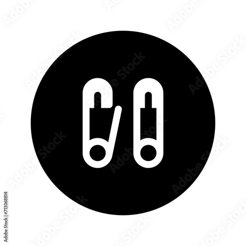 brooch glyph circular icon