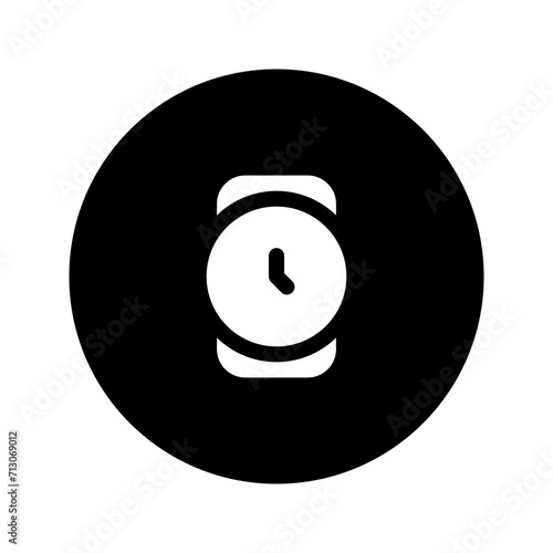 wristwatch glyph circular icon