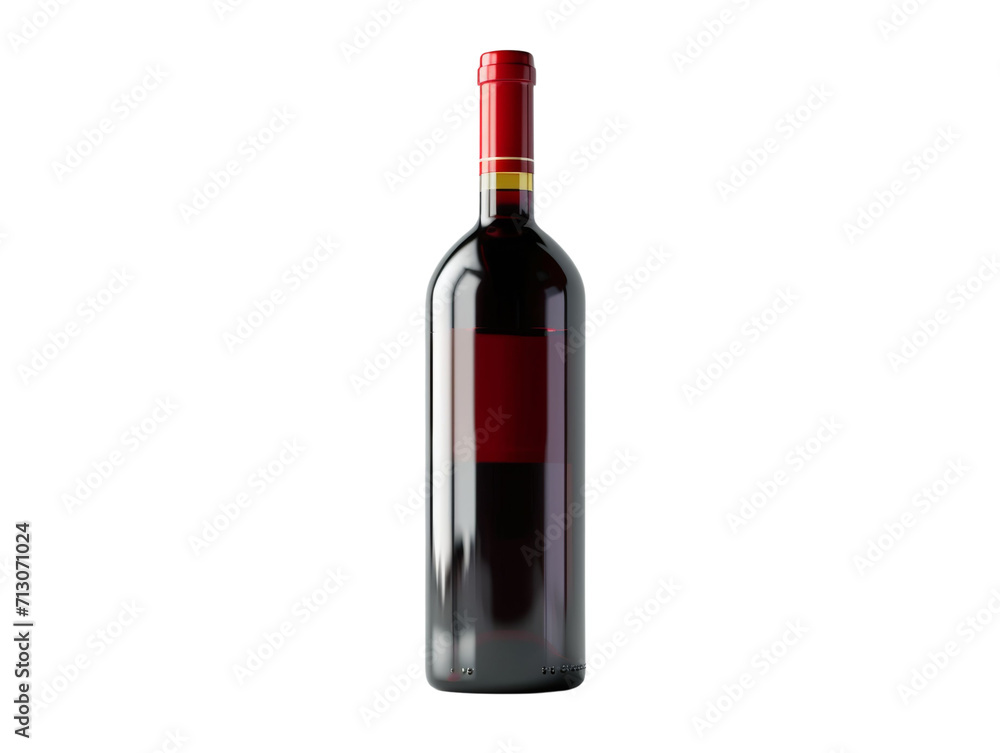 Wine Bottle Mockup Isolated on Transparent or White Background, PNG Wine Bottle Mockup Isolated on Transparent or White Background, PNG