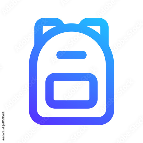 backpack gradient icon