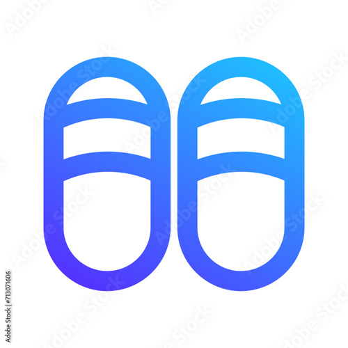 slippers gradient icon