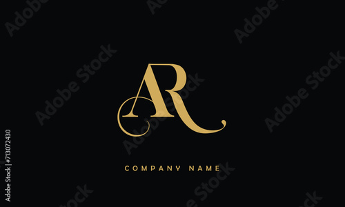 AR, RA, A, R Abstract Letters Logo Monogram