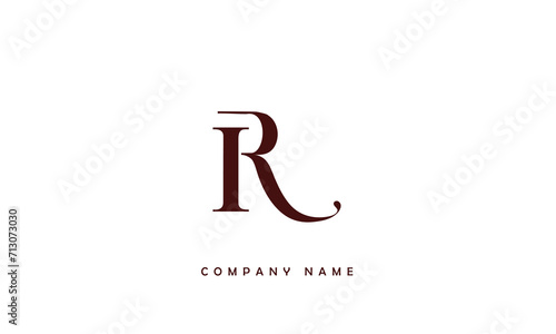 IR, RI, I, R Abstract Letters Logo Monogram