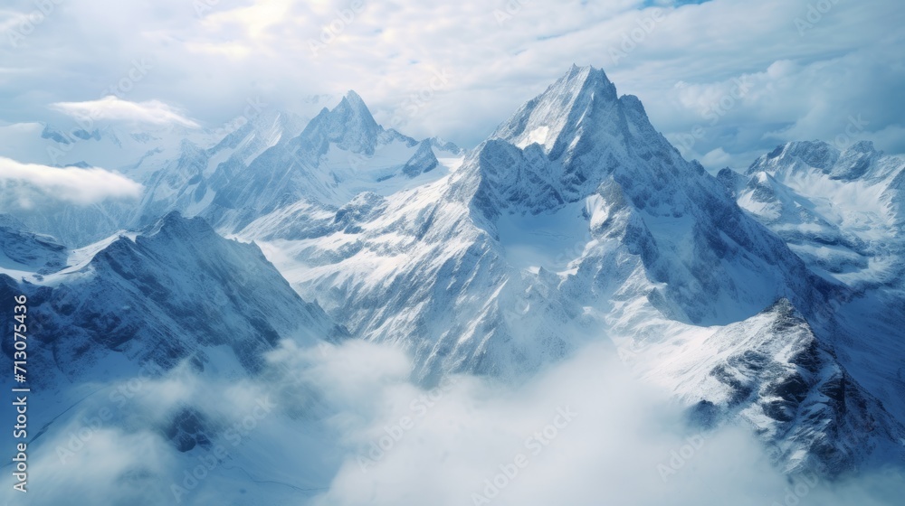 Majestic Mountain Peaks in the Alps Majestic Mountain Peaks in the Alps