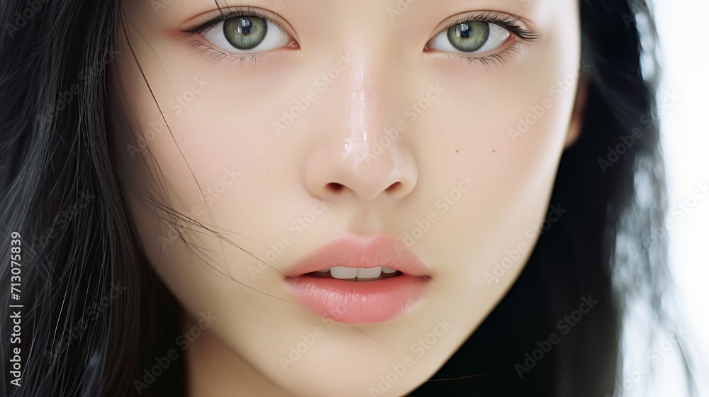 Flawless Korean Top Model Makeup Close-up Flawless Korean Top Model Makeup Close-up