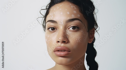 Makeup Artistry Highlighting Features of Woman with Vitiligo