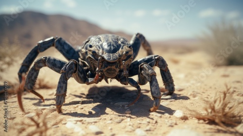 Defiant Scorpion in Harsh Desert Environment © Andreas
