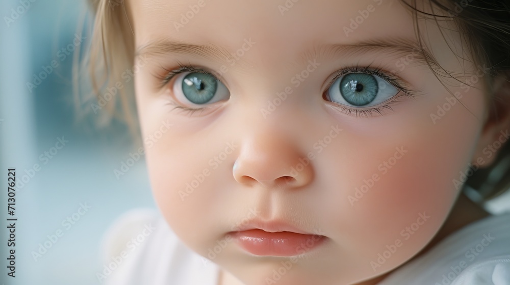 Baby's Expressive Eyes Close-Up Baby's Expressive Eyes Close-Up