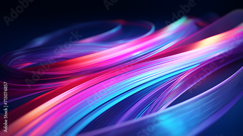 Radiant Velocity: Neon Fiber Optic Lines and Abstract Speed Trails