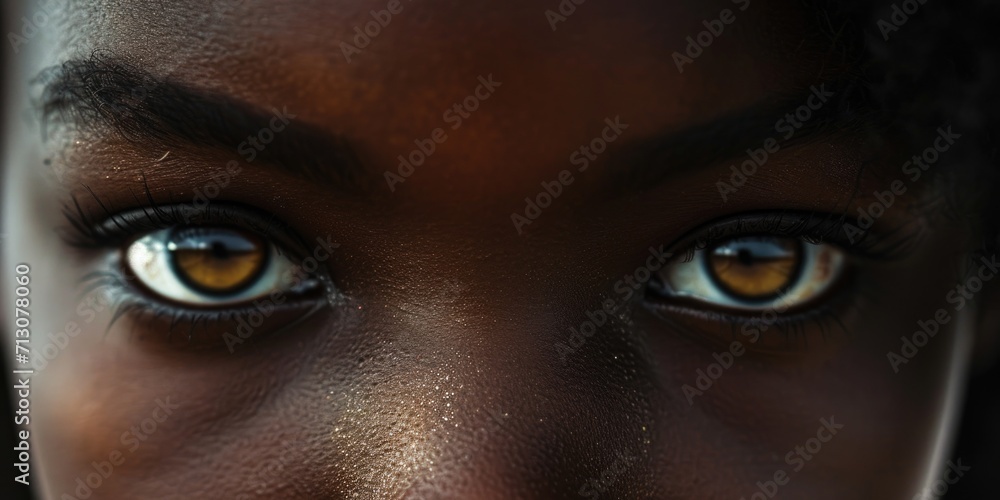 Close-up shot of a person's eyes against a black background. Perfect for adding intensity and mystery to any project Close-up shot of a person's eyes against a black background. Perfect for adding intensity and mystery to any project