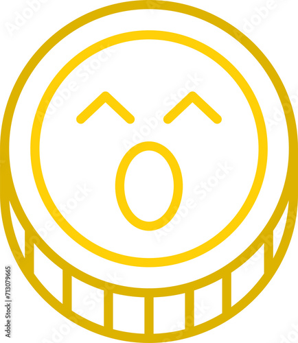 Amazed Coin Emoji 