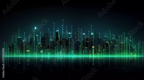 metropolis - cityscape, skyline, city, business, banking, architecture, corporate, building, commerce, presentation
