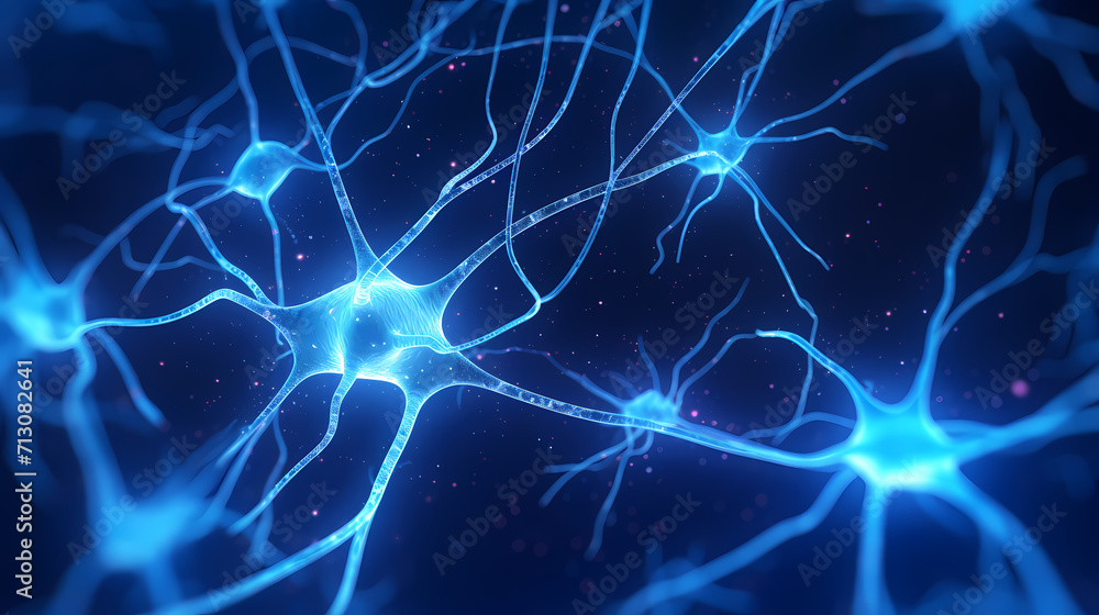 Nervous system, central nervous cells of the brain, neuroscience background Nervous system, central nervous cells of the brain, neuroscience background
