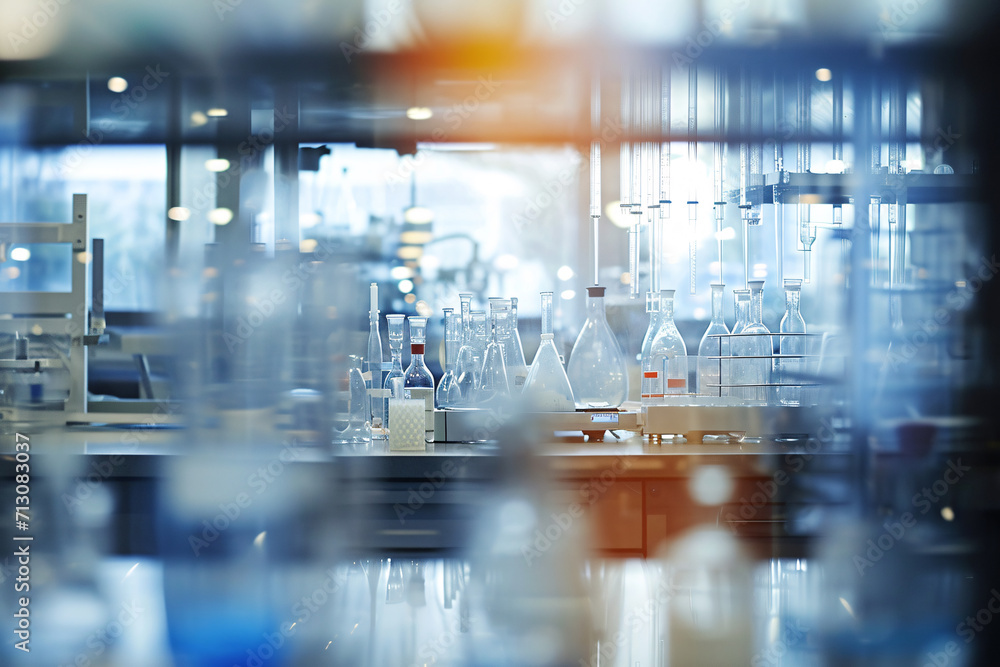 Blurry laboratory background, science backdrop Blurry laboratory background, science backdrop