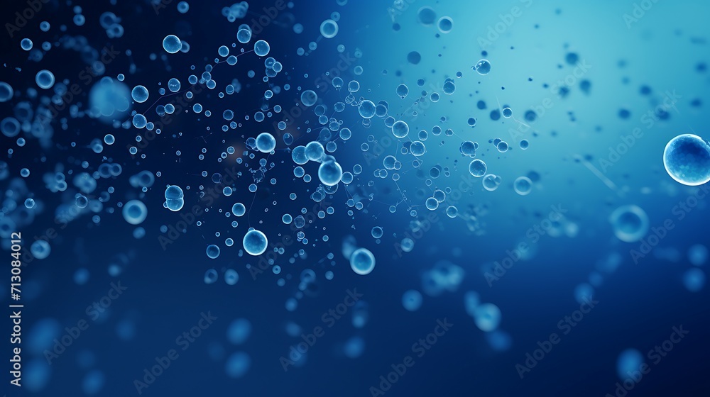 many blue particles on a blue background many blue particles on a blue background