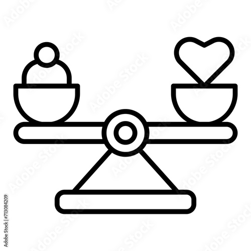   WorkLife Balance line icon
