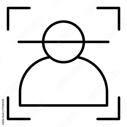   Recognition line icon